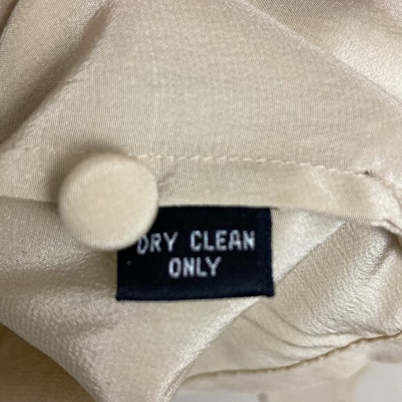 Linda Allard for Ellen Tracy Vintage Pleated Silk Blouse size 6 Office Retro 80s - Picture 7 of 11